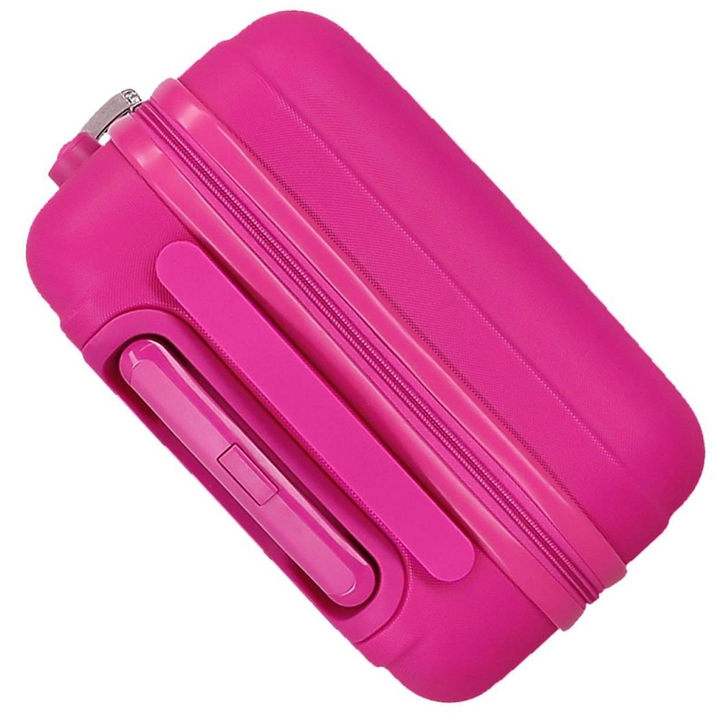 Detský ABS cestovný kufor PAW PATROL Playful Fucsia – 33L, 50x33x20 cm