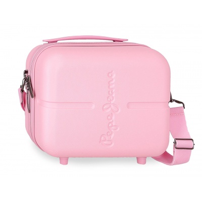 PEPE JEANS Highlight Light Pink, Cestovní kosmetický kufřík, 21x29x15cm, 768392C PEPE JEANS Highlight Light Pink, Cestovní kosmetický kufřík, 21x29x15cm, 768392C