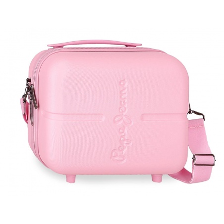 PEPE JEANS Highlight Light Pink, Cestovní kosmetický kufřík, 21x29x15cm, 768392C