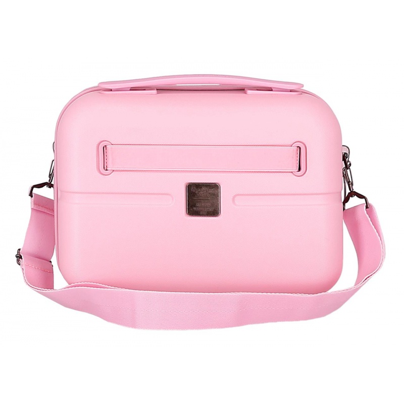 PEPE JEANS Highlight Light Pink, Cestovní kosmetický kufřík, 21x29x15cm, 768392C PEPE JEANS Highlight Light Pink, Cestovní kosmetický kufřík, 21x29x15cm, 768392C