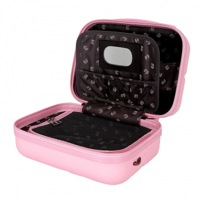 PEPE JEANS Highlight Light Pink, Cestovní kosmetický kufřík, 21x29x15cm, 768392C PEPE JEANS Highlight Light Pink, Cestovní kosmetický kufřík, 21x29x15cm, 768392C