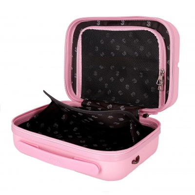 PEPE JEANS Highlight Light Pink, Cestovní kosmetický kufřík, 21x29x15cm, 768392C PEPE JEANS Highlight Light Pink, Cestovní kosmetický kufřík, 21x29x15cm, 768392C