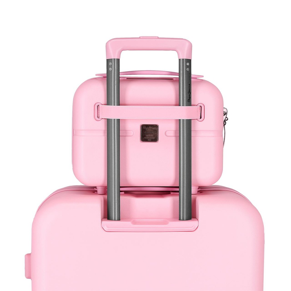 PEPE JEANS Highlight Light Pink, Cestovní kosmetický kufřík, 21x29x15cm, 768392C