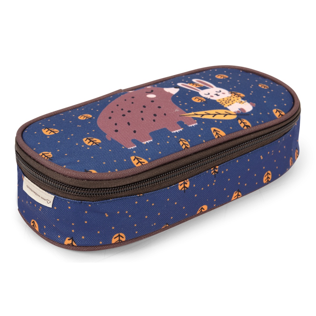 Školský peračník / puzdro Perletti Green, Bear & Rabbit, 14404