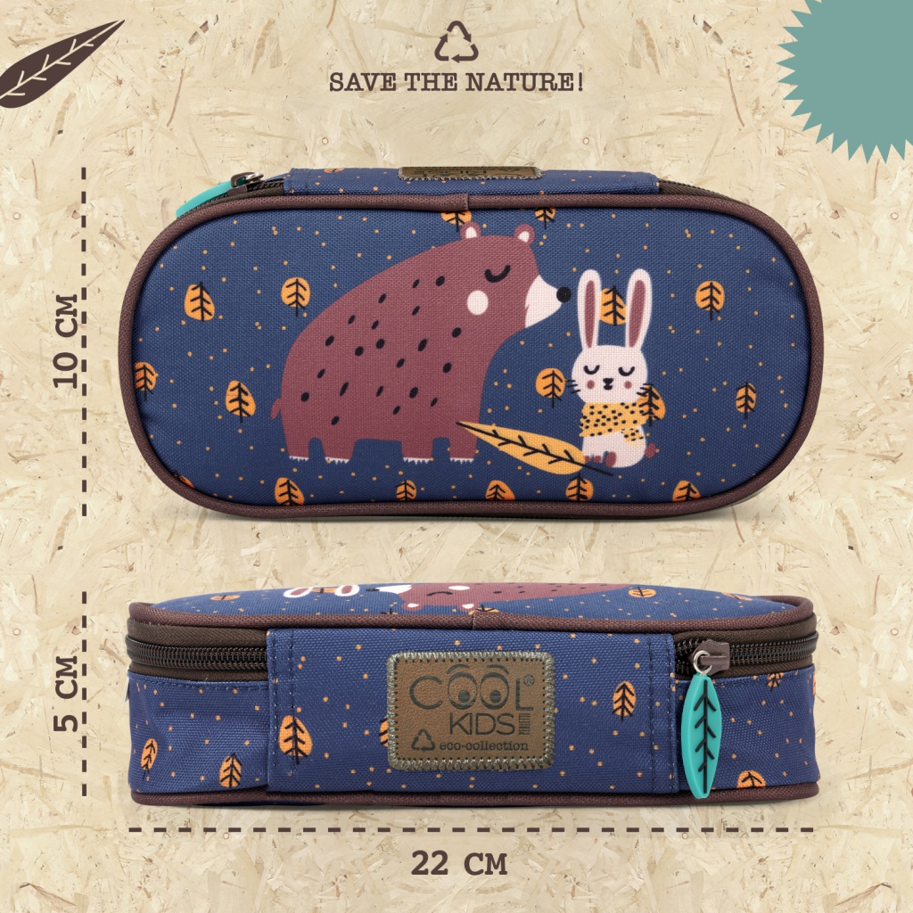 Školní penál / pouzdro BEAR & RABBIT, 14404