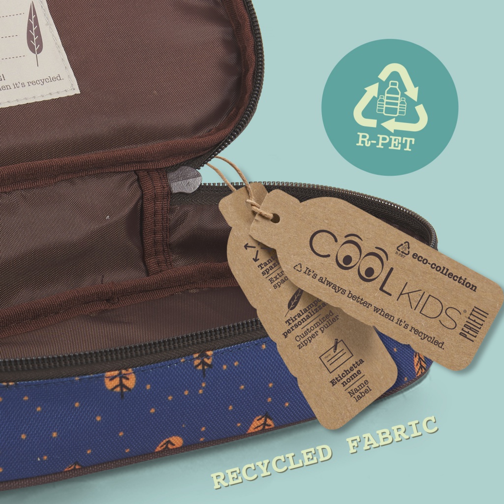 Školský peračník / puzdro Perletti Green, Bear & Rabbit, 14404