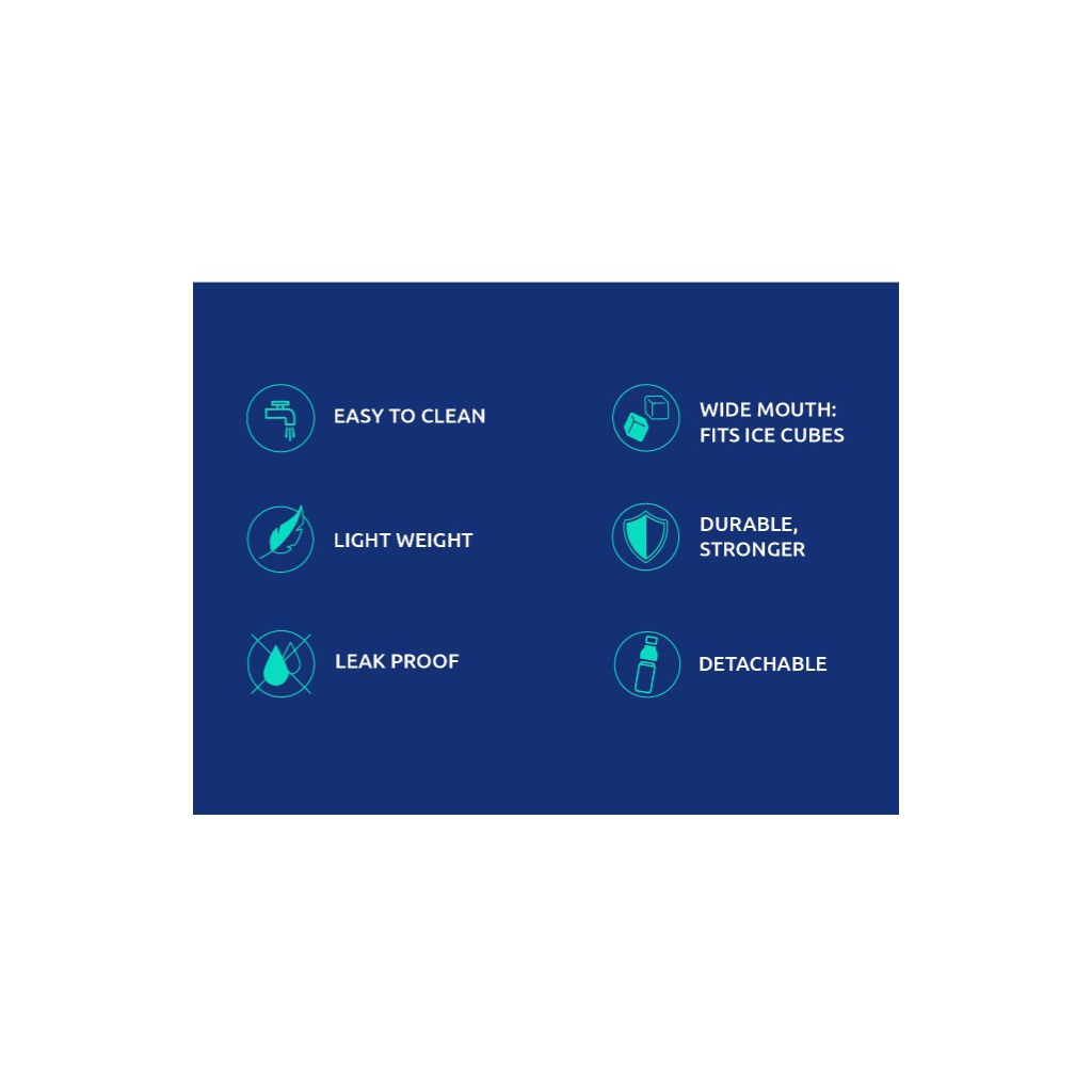 Quokka Ice, Plastová láhev Botanical, 840ml, 06983