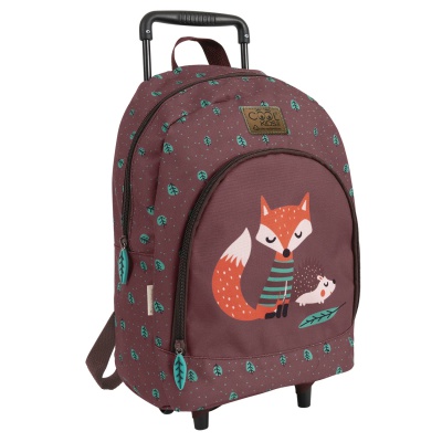 Dětský batoh na kolečkách Perletti Green, Fox & Hedgehog 14403 Dětský batoh na kolečkách Perletti Green, Fox & Hedgehog 14403