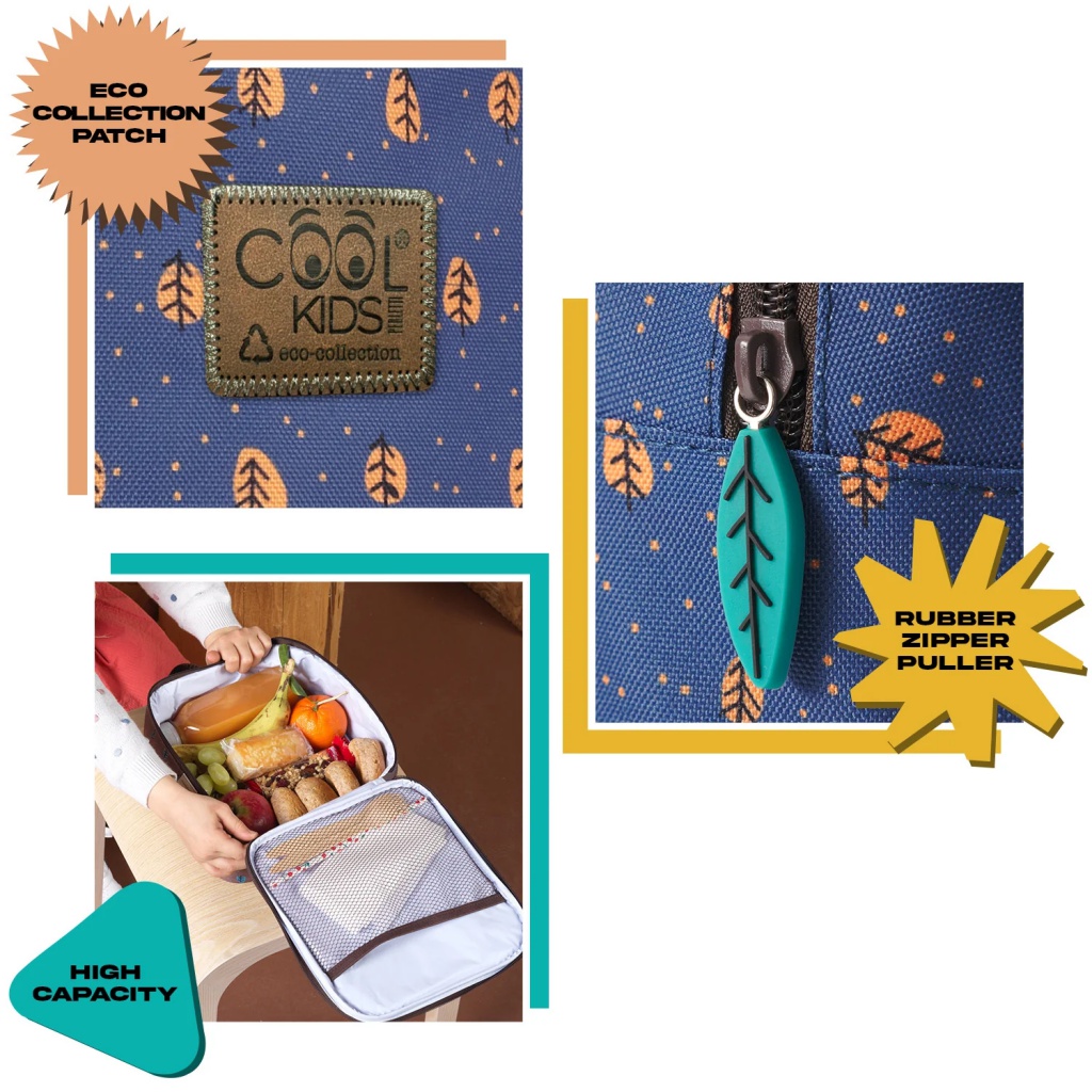 Detský termo box na desiatu Perletti Green, Bear & Rabbit, 14405