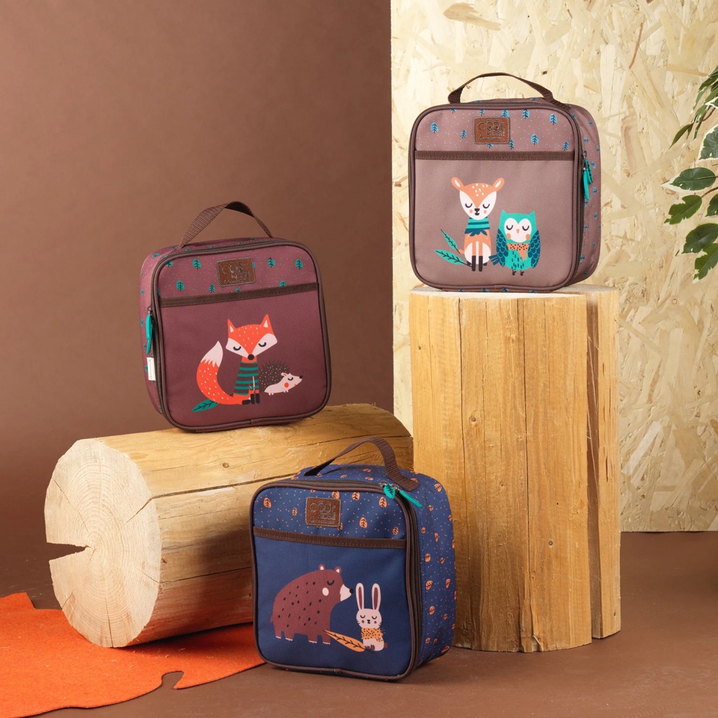 Detský termo box na desiatu Perletti Green, Bear & Rabbit, 14405