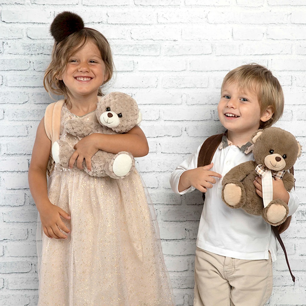 Dětský plyšový batoh s odnímatelnou hračkou Perletti Toys, MEDVÍDEK, 13042