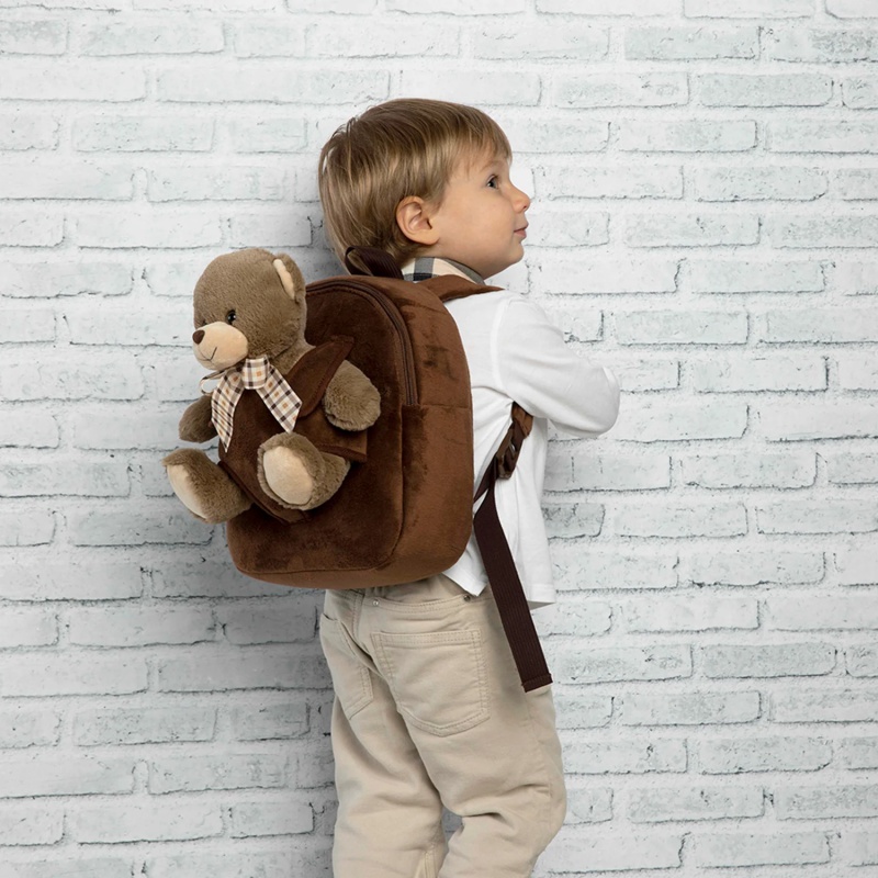 Detský plyšový batoh s odnímateľnou hračkou Perletti Toys, MACKO, 13042 Detský plyšový batoh s odnímateľnou hračkou Perletti Toys, MACKO, 13042