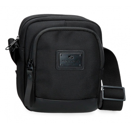 Pánská crossbody taška se dvěma přihrádkami Pepe Jeans Blackmore, černá, 7055242