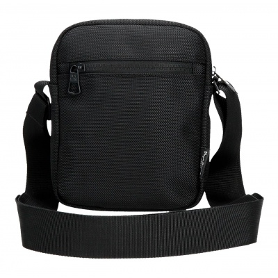 Pánská crossbody taška se dvěma přihrádkami Pepe Jeans Blackmore, černá, 7055242 Pánská crossbody taška se dvěma přihrádkami Pepe Jeans Blackmore, černá, 7055242