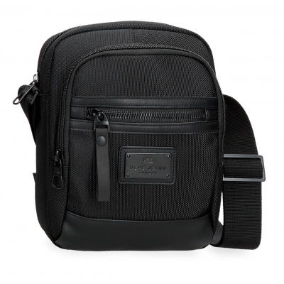 Pánská crossbody taška se dvěma přihrádkami Pepe Jeans Blackmore, černá, 7055342 Pánská crossbody taška se dvěma přihrádkami Pepe Jeans Blackmore, černá, 7055342