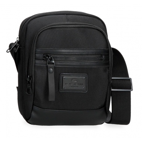 Pánská crossbody taška se dvěma přihrádkami Pepe Jeans Blackmore, černá, 7055342