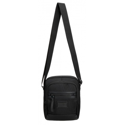 Pánská crossbody taška se dvěma přihrádkami Pepe Jeans Blackmore, černá, 7055342 Pánská crossbody taška se dvěma přihrádkami Pepe Jeans Blackmore, černá, 7055342