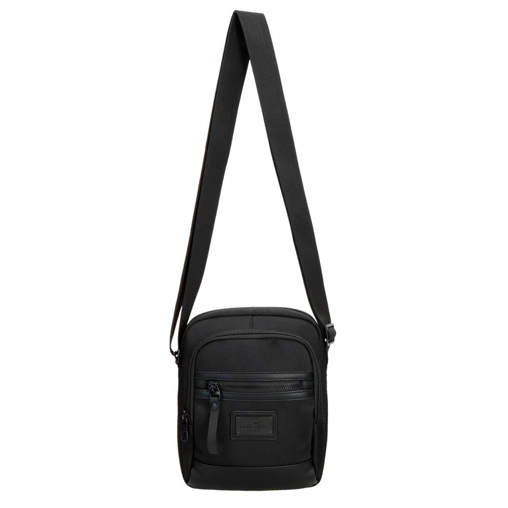Pánska crossbody taška s dvomi priehradkami Pepe Jeans Blackmore, čierna, 7055342