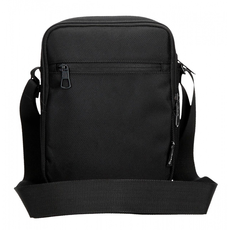 Pánská crossbody taška se dvěma přihrádkami Pepe Jeans Blackmore, černá, 7055542 Pánská crossbody taška se dvěma přihrádkami Pepe Jeans Blackmore, černá, 7055542
