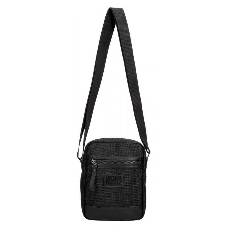 Pánská crossbody taška se dvěma přihrádkami Pepe Jeans Blackmore, černá, 7055542 Pánská crossbody taška se dvěma přihrádkami Pepe Jeans Blackmore, černá, 7055542