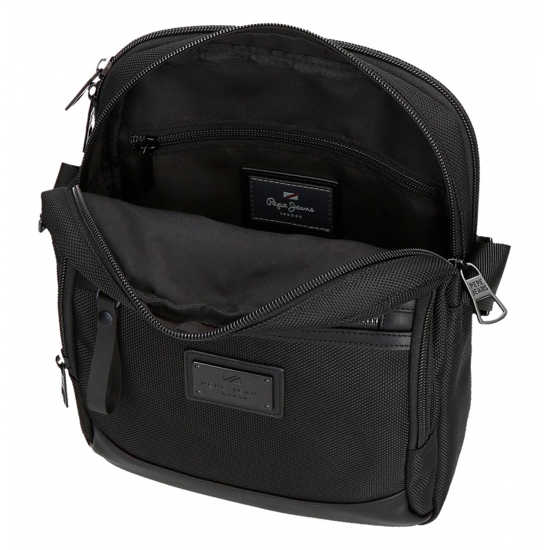 Pánská crossbody taška na tablet Pepe Jeans Blackmore, černá, 7055742 Pánská crossbody taška na tablet Pepe Jeans Blackmore, černá, 7055742