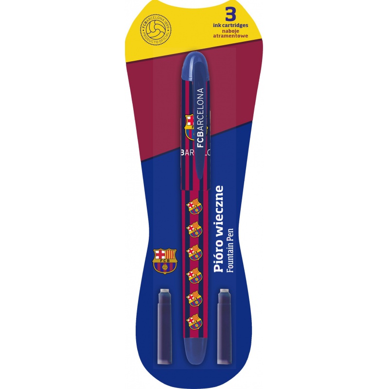 FC BARCELONA Plniace atramentové pero FC-213 + 3ks náplň, blister, 203018002 FC BARCELONA Plniace atramentové pero FC-213 + 3ks náplň, blister, 203018002