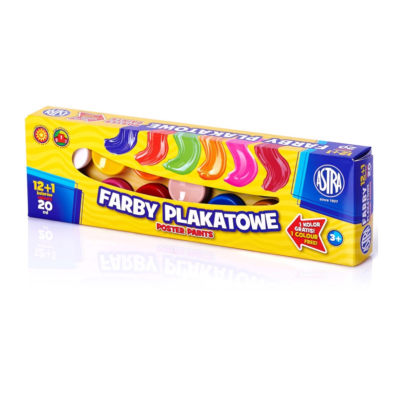 Temperové farby v tégliku Astra 12+1x20ml, 301115005 Temperové farby v tégliku Astra 12+1x20ml, 301115005
