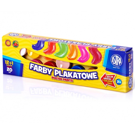 Temperové farby v tégliku Astra 12+1x20ml, 301115005