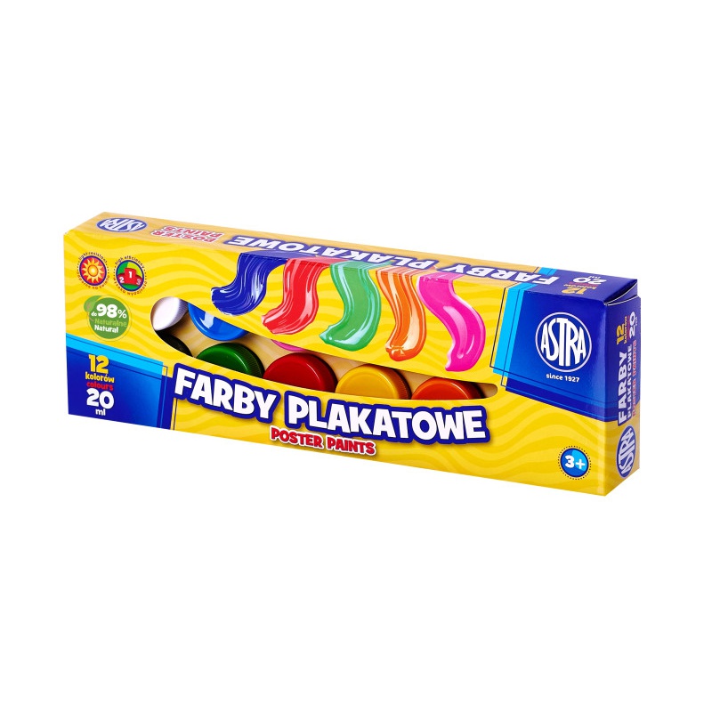 Temperové farby v tégliku Astra, 12x20ml, 83114901 Temperové farby v tégliku Astra, 12x20ml, 83114901