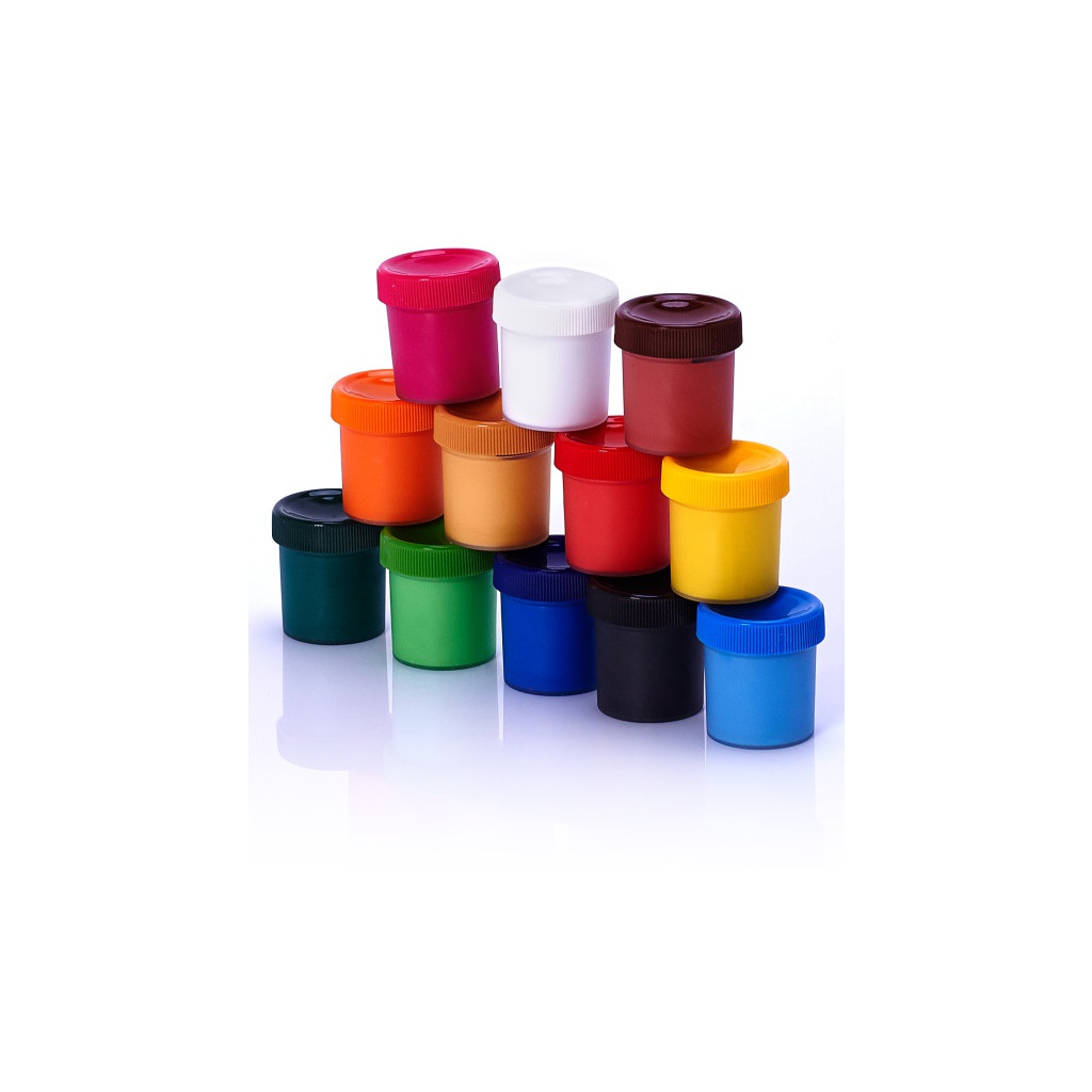 Temperové farby v kelímku Astra 12x20ml – pestré farby pre kreatívne tvorenie