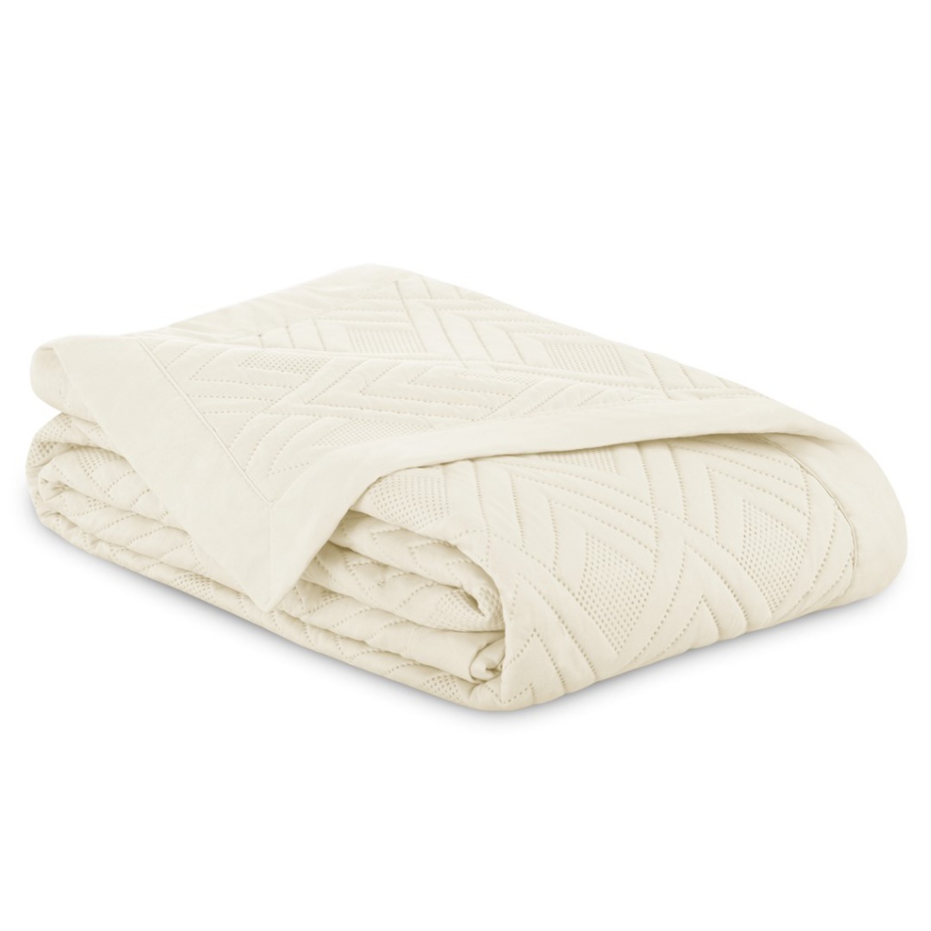 AmeliaHome, Obojstranný pléd /prehoz na posteľ Ophelia, 240x260 cm, béžová