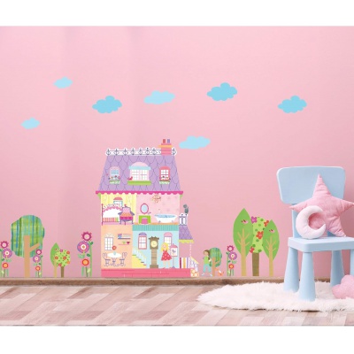 Veľké samolepky na stenu Wallies PLAY HOUSE Veľké samolepky na stenu Wallies PLAY HOUSE