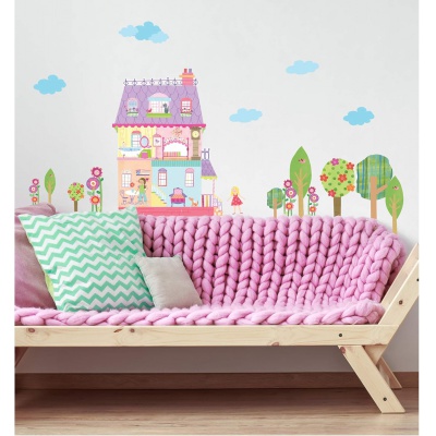 Wallies Velké samolepky na zeď PLAY HOUSE Wallies Velké samolepky na zeď PLAY HOUSE