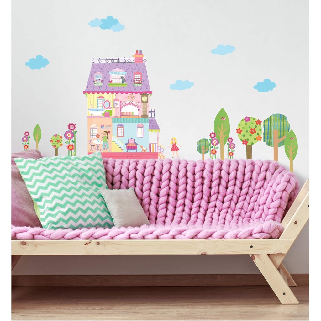 Veľké samolepky na stenu Wallies PLAY HOUSE