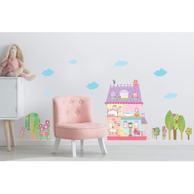 Veľké samolepky na stenu Wallies PLAY HOUSE Veľké samolepky na stenu Wallies PLAY HOUSE
