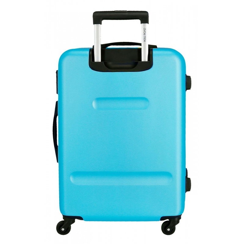ROLL ROAD Flex Azul Claro, ABS Cestovní kufr, 65x46x23cm, 56L, 584926A (medium) ROLL ROAD Flex Azul Claro, ABS Cestovní kufr, 65x46x23cm, 56L, 584926A (medium)