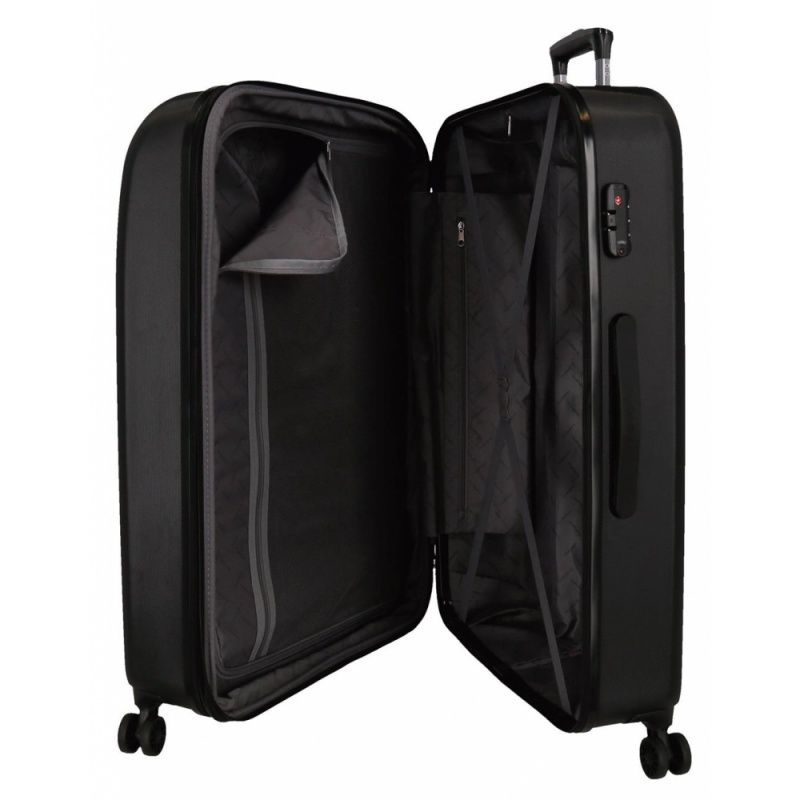 Sada luxusních ABS cestovních kufrů MOVEM Riga Black, 70cm/55cm, 5999561 Sada luxusních ABS cestovních kufrů MOVEM Riga Black, 70cm/55cm, 5999561