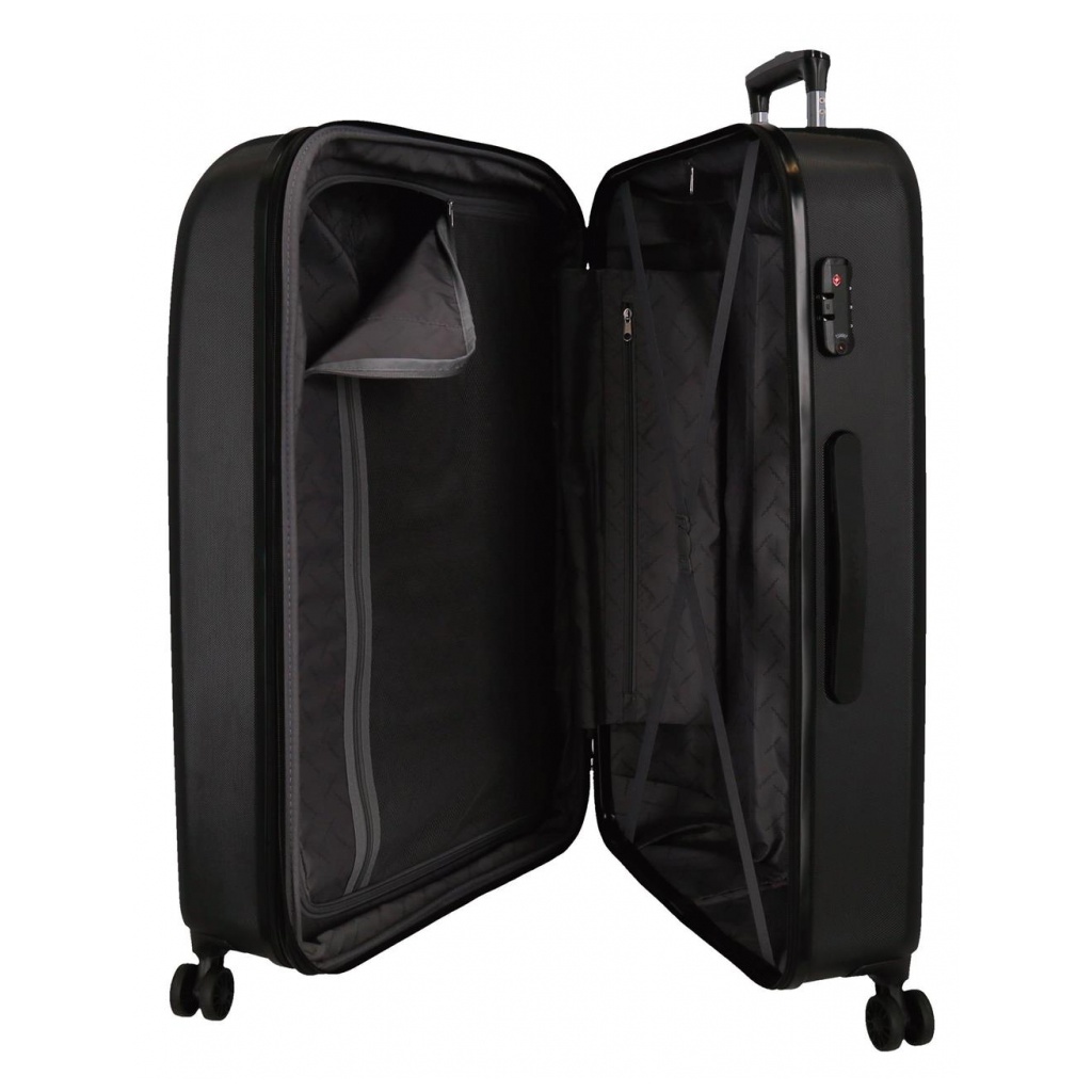 Sada luxusních ABS cestovních kufrů MOVEM Riga Black, 70cm/55cm, 5999561