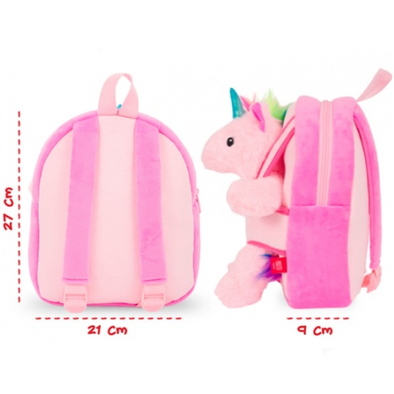 Dětský plyšový batoh s odnímatelnou hračkou Perletti Toys, UNICORN, 13085 Dětský plyšový batoh s odnímatelnou hračkou Perletti Toys, UNICORN, 13085