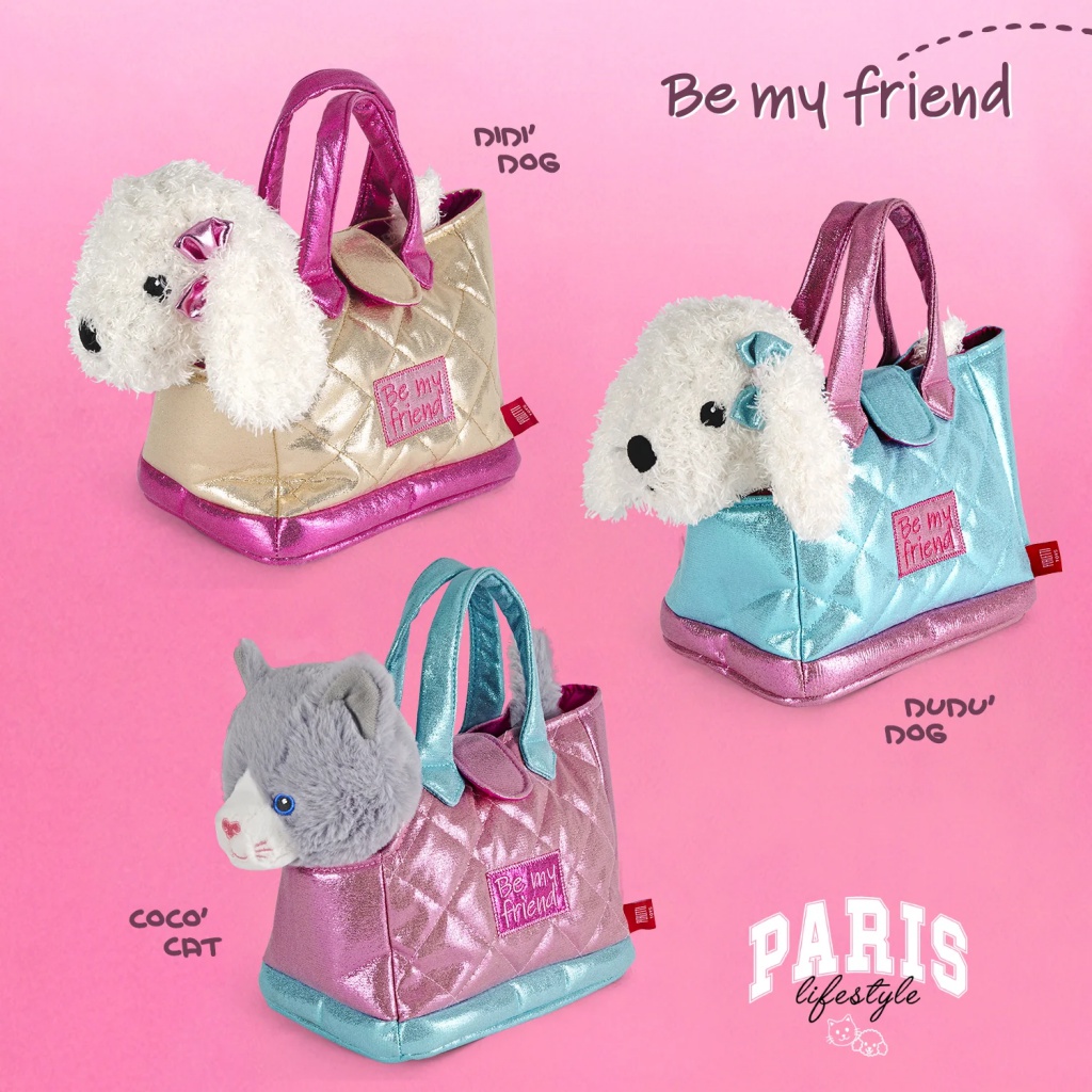 Kabelka s odnímatelnou plyšovou kočkou Perletti Toys, 13086