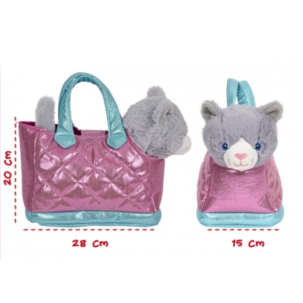 Kabelka s odnímateľnou plyšovou mačkou Perletti Toys, 13086