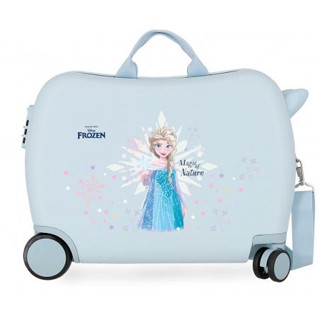 Dětský cestovní kufr na kolečkách / odrážedlo DISNEY FROZEN Magic Ice Azul, 34L, 2949821