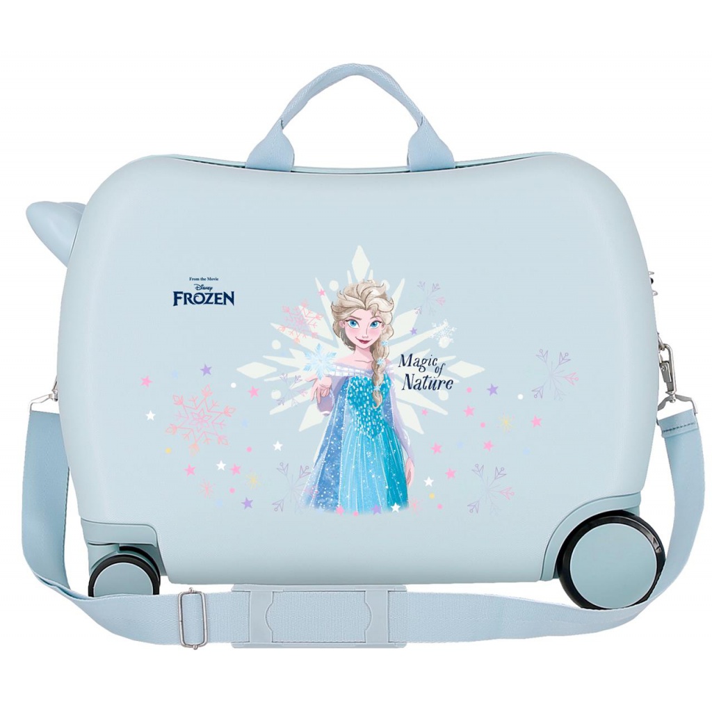 Dětský cestovní kufr na kolečkách / odrážedlo DISNEY FROZEN Magic Ice Azul, 34L, 2949821