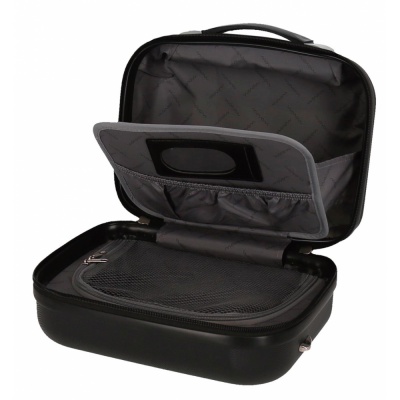 ABS Cestovní kosmetický kufřík MOVOM Riga Black, 21x29x15cm, 9L, 5993961 ABS Cestovní kosmetický kufřík MOVOM Riga Black, 21x29x15cm, 9L, 5993961
