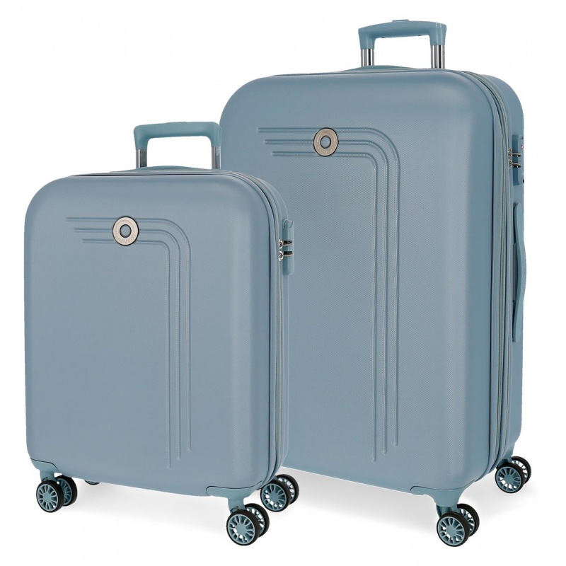 Movem Riga Sky Blue, Sada luxusních ABS cestovních kufrů 70cm/55cm, 5998963 Movem Riga Sky Blue, Sada luxusních ABS cestovních kufrů 70cm/55cm, 5998963
