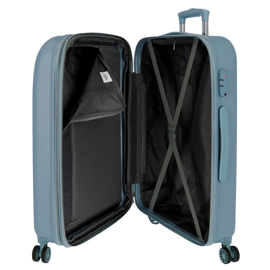 Movem Riga Sky Blue, Sada luxusních ABS cestovních kufrů 70cm/55cm, 5998963