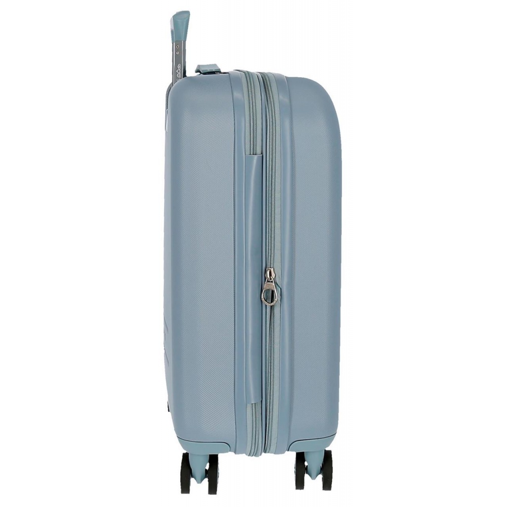 Sada luxusných ABS cestovných kufrov MOVOM Riga Sky Blue – 70 cm / 55 cm, tiché kolieska, TSA zámok, zväčšenie objemu