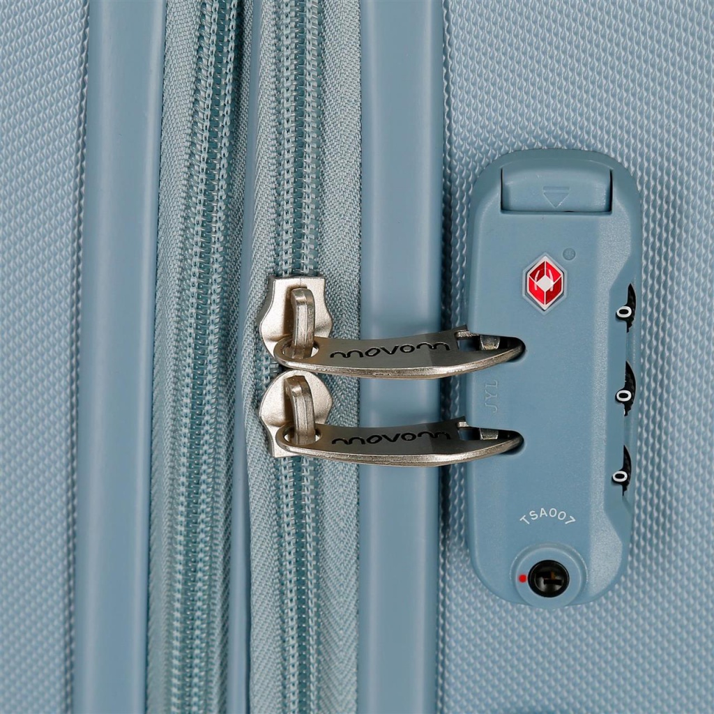 Movem Riga Sky Blue, Sada luxusních ABS cestovních kufrů 70cm/55cm, 5998963