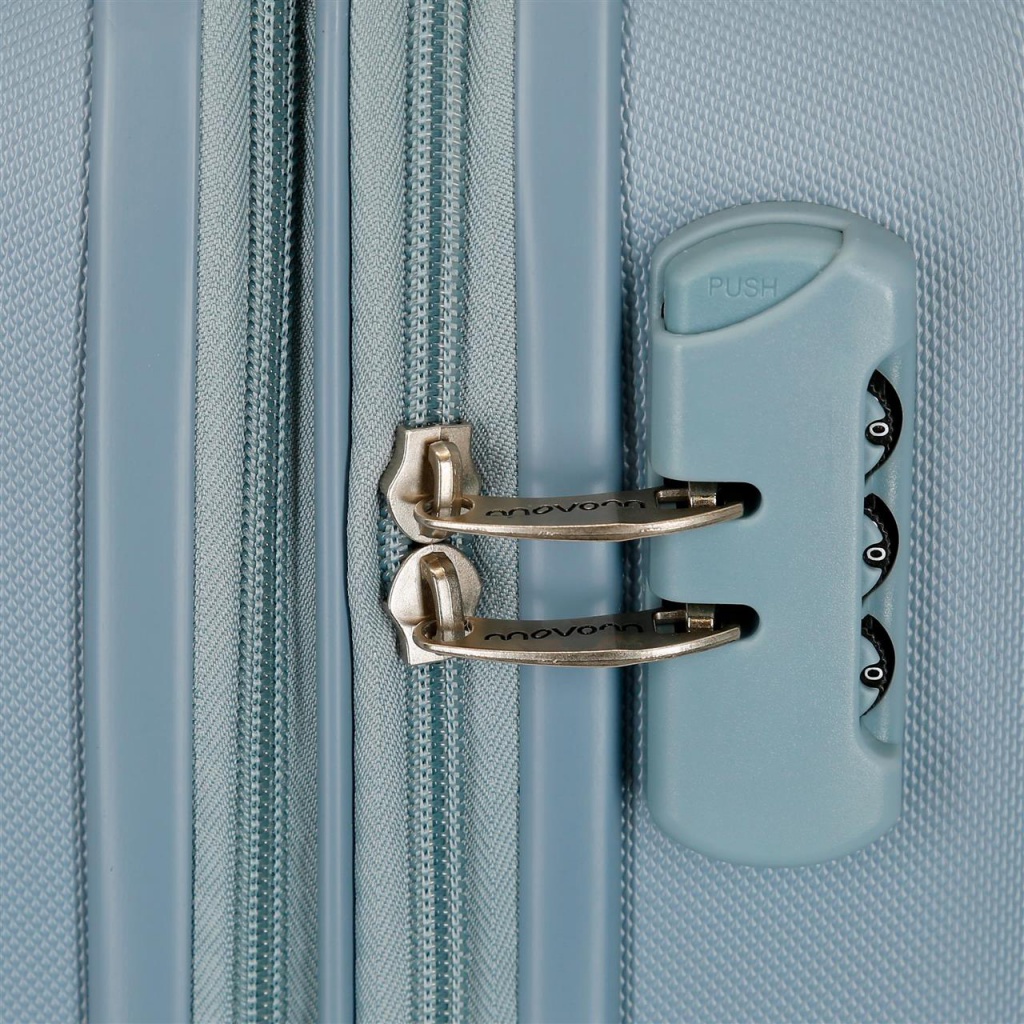 Movem Riga Sky Blue, Sada luxusních ABS cestovních kufrů 70cm/55cm, 5998963