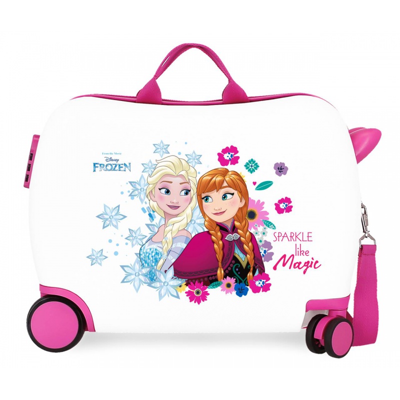 Detský cestovný kufor na kolieskach / odrážadlo DISNEY FROZEN Sparkle, 34L – kufor pre deti Detský cestovný kufor na kolieskach / odrážadlo DISNEY FROZEN Sparkle, 34L – kufor pre deti